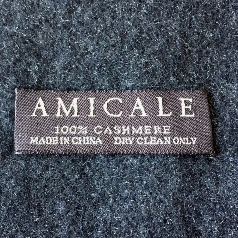 Amicale Super Soft Lightweight Solid Grey Cashmer… - image 4